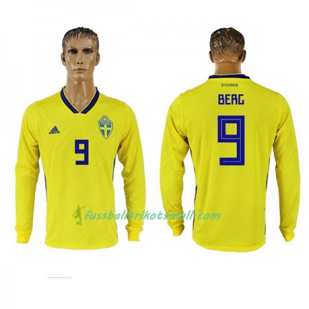 Fußballtrikots Schweden Berg 9 WM 2018 Langarm Heimtrikotsatz kaufen